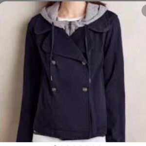 Anthropologie Solan Hei Hei Layered Jacket Sz Medium